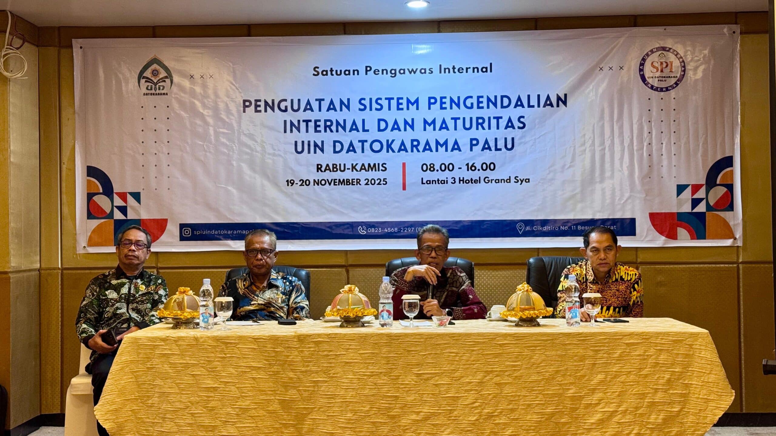 UIN Datokarama Palu Perkuat SPIP dan Maturitas untuk Tingkatkan Tata Kelola Perguruan Tinggi Dr H Askar, Kementerian Agama, Maturitas Organisasi, Maturitas SPIP, Pengawasan Internal Kampus, Pengendalian Internal, Penguatan SPIP, Profesor Lukman Thahir, Reformasi Tata Kelola, Satuan Pengawas Internal, Sistem Pengendalian Internal Pemerintah, SPI UIN Datokarama, SPIP, Tata Kelola Perguruan Tinggi, UIN Datokarama Palu, Universitas Islam Negeri Datokarama, Wajar Tanpa Pengecualian, WTP