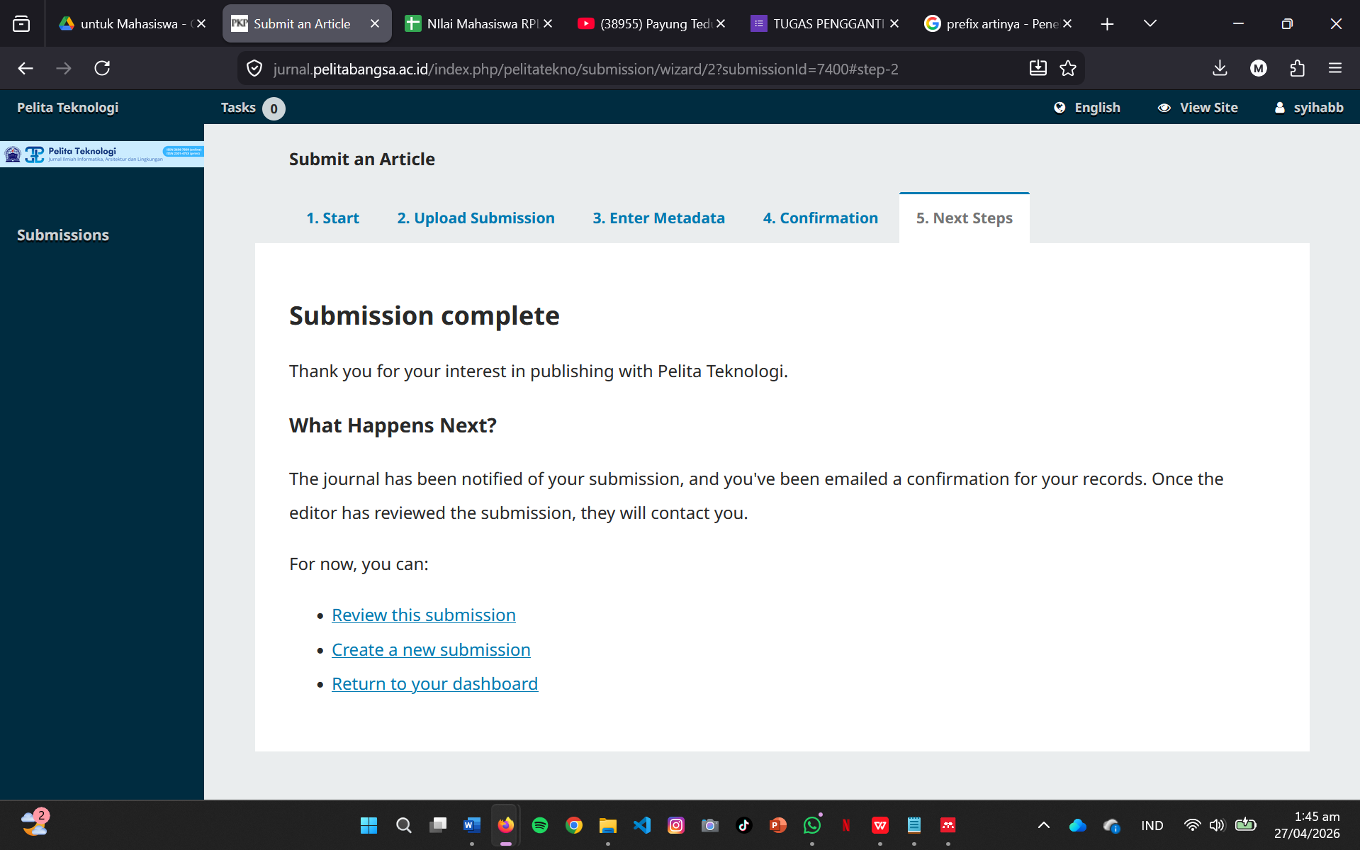 Cara Mudah Submit Jurnal di OJS untuk Pemula