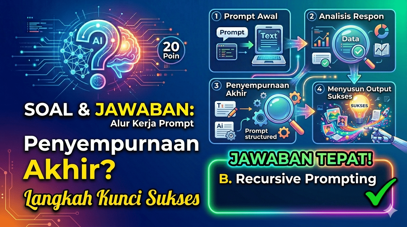 Dalam alur kerja prompt berkelanjutan, tahap “penyempurnaan akhir” dilakukan melalui Dalam alur kerja prompt berkelanjutan, tahap “penyempurnaan akhir” dilakukan melalui