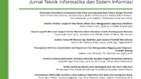 Jurnal Teknik Informatika dan Sistem Informasi (JuTISI)