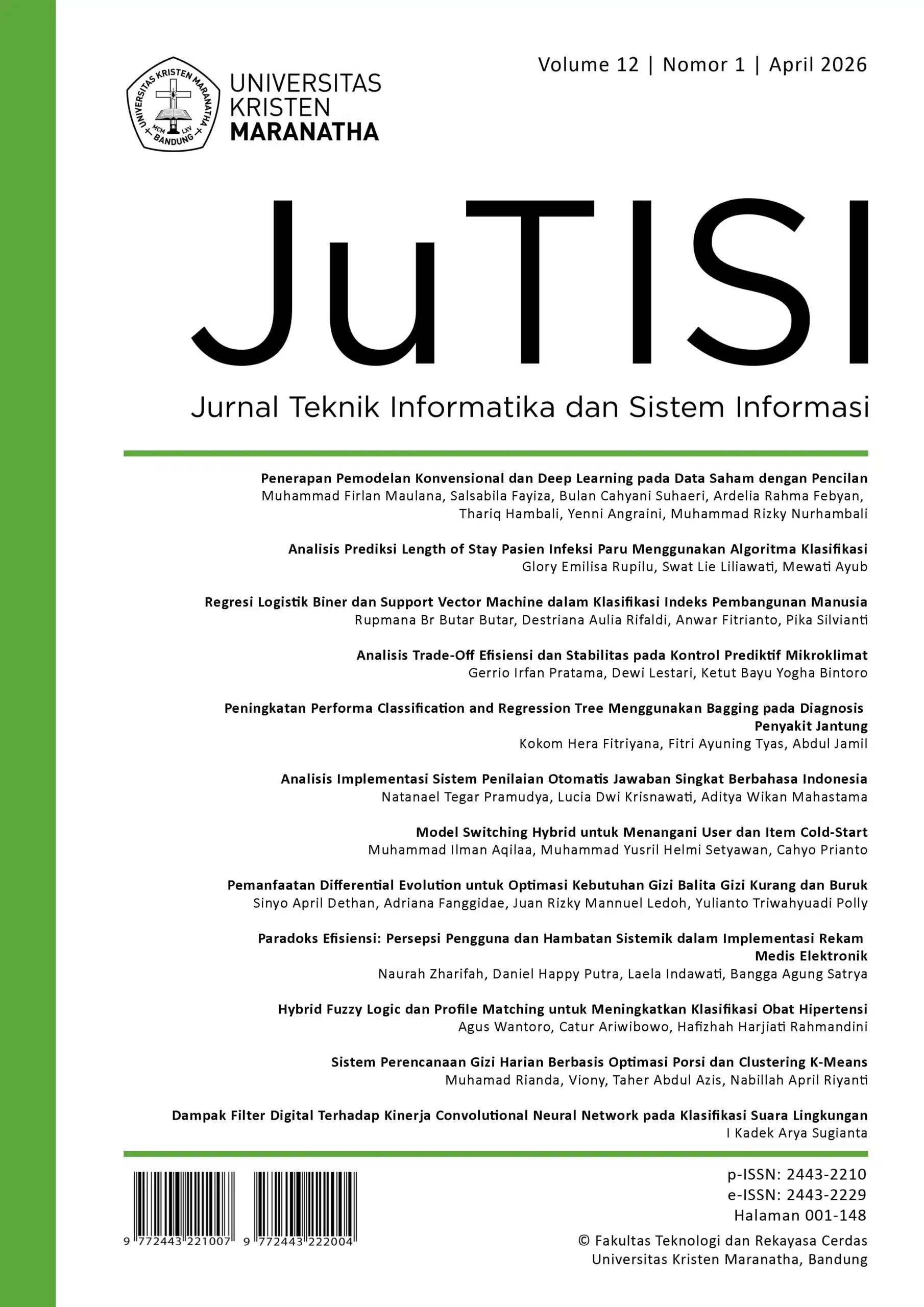 Jurnal Teknik Informatika dan Sistem Informasi (JuTISI)