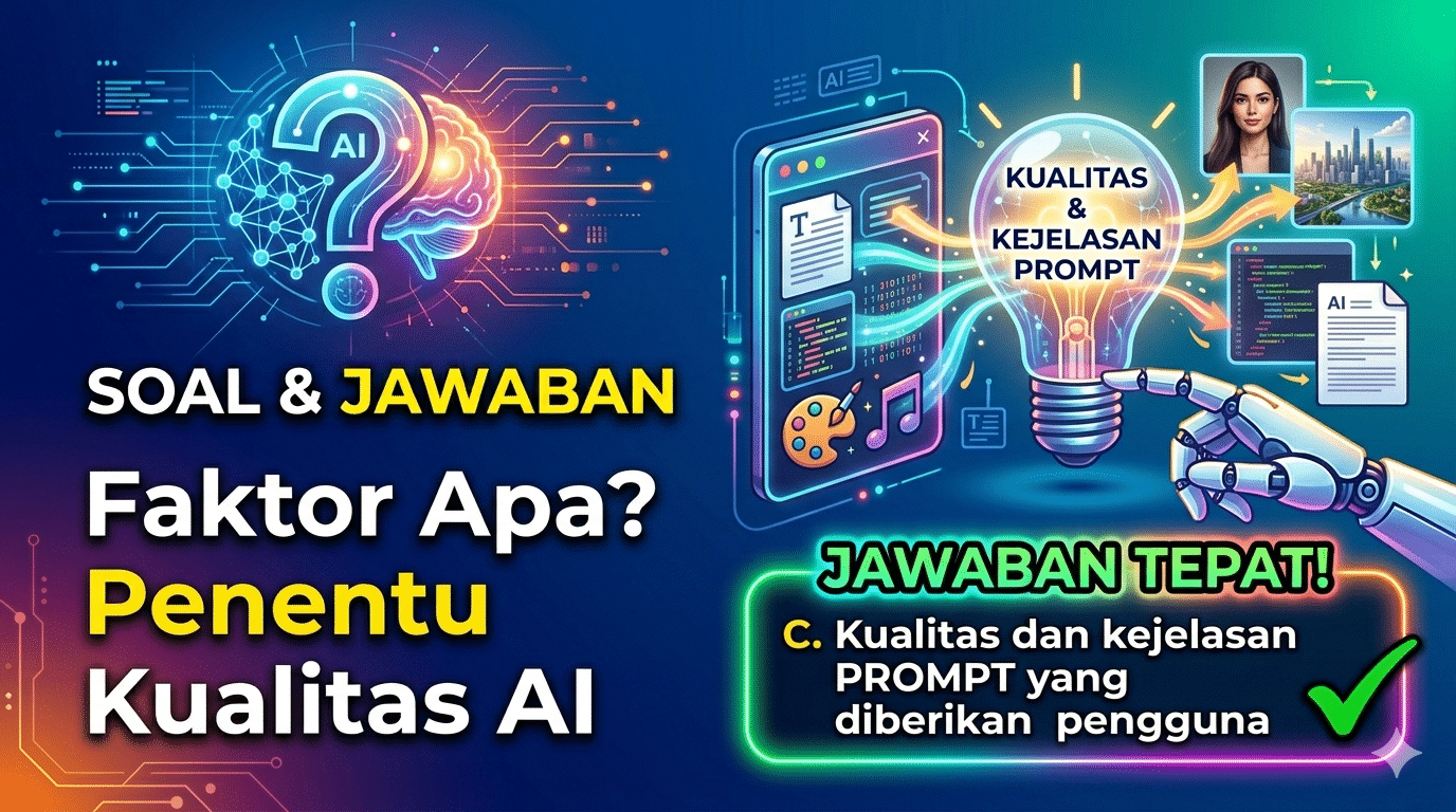 Kualitas output yang dihasilkan AI sangat dipengaruhi oleh Kualitas output yang dihasilkan AI sangat dipengaruhi oleh