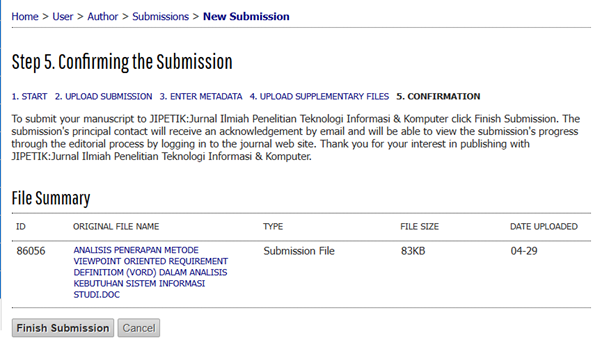 Pengalaman Pertama Submit Jurnal di JIPETIK: Dari Bingung sampai Berhasil