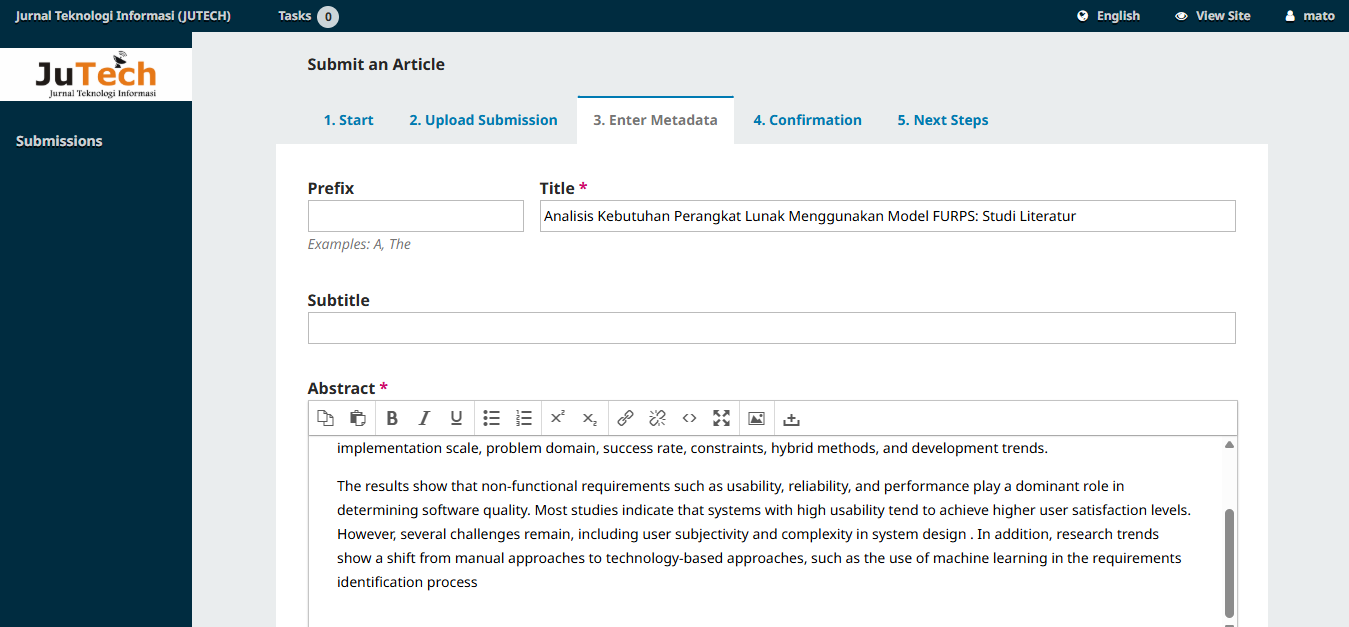Dari Draft ke Submit: Pengalaman Lengkap Mengirim Jurnal di OJS untuk Pemula (Step-by-Step Anti Bingung)
