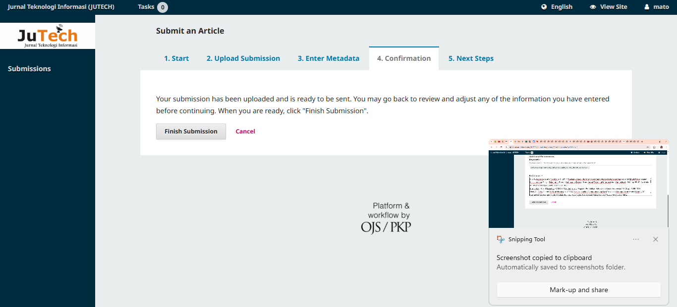 Dari Draft ke Submit: Pengalaman Lengkap Mengirim Jurnal di OJS untuk Pemula (Step-by-Step Anti Bingung)