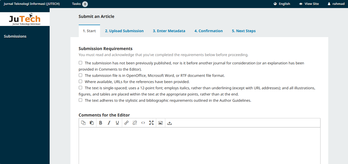 Dari Draft ke Submit: Pengalaman Lengkap Mengirim Jurnal di OJS untuk Pemula (Step-by-Step Anti Bingung)
