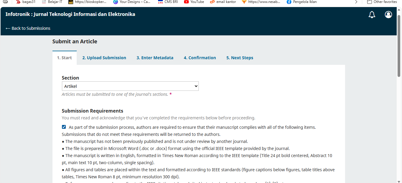 Jurnal Infotronik: Dari Naskah ke Publikasi, Panduan Lengkap Submit Jurnal untuk Peneliti Pemula