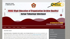 Pedoman Registrasi dan Publikasi Artikel di Jurnal HOAQ (High Education of Organization Archive Quality) Jurnal Teknologi Informasi