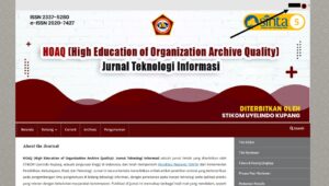 Pedoman Registrasi dan Publikasi Artikel di Jurnal HOAQ (High Education of Organization Archive Quality) Jurnal Teknologi Informasi