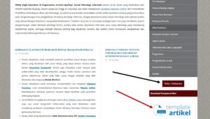 Pedoman Registrasi dan Publikasi Artikel di Jurnal HOAQ (High Education of Organization Archive Quality) Jurnal Teknologi Informasi