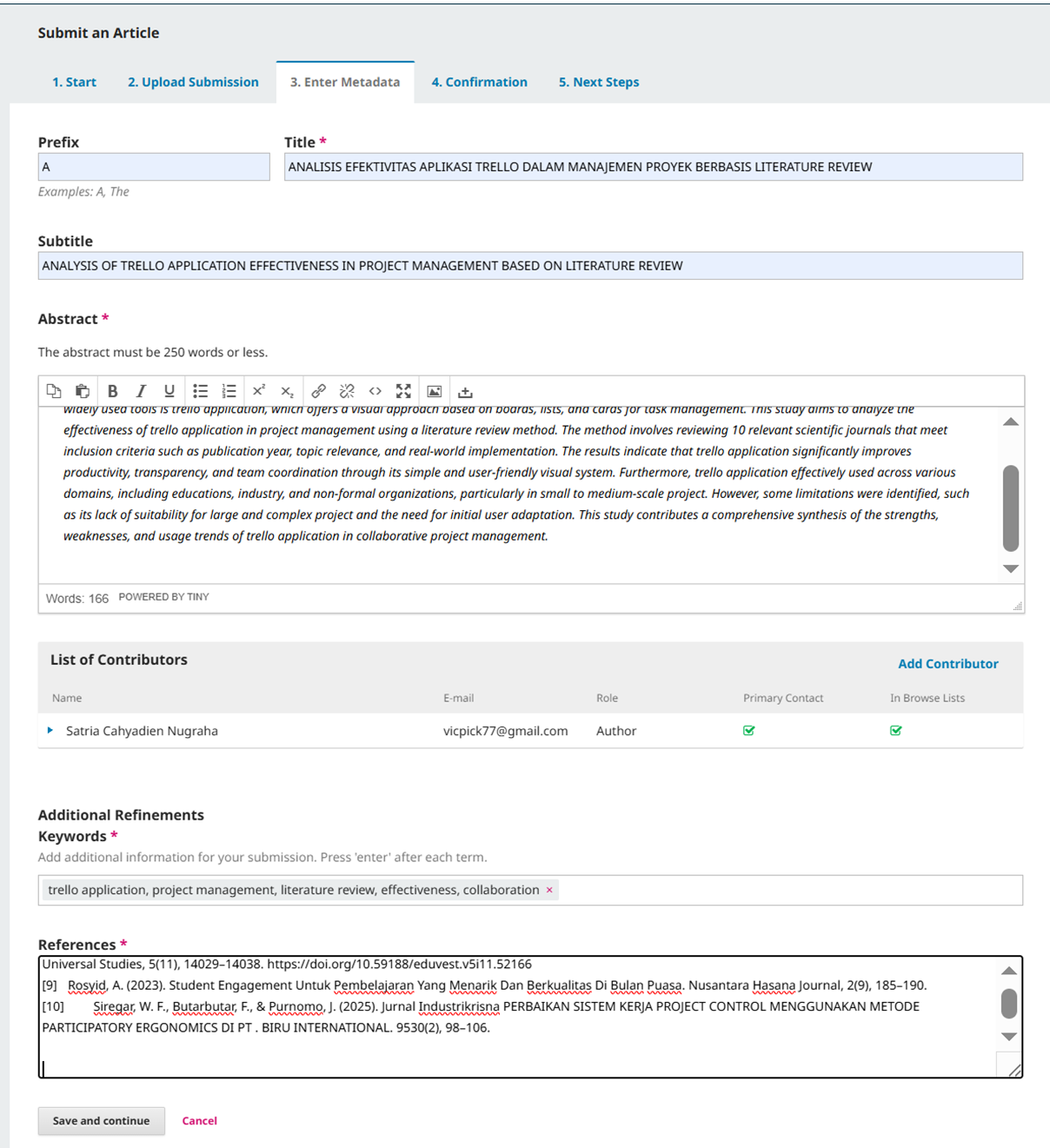 MENGENAL JURNAL : ANALISIS EFEKTIVITAS TRELLO DALAM MANAJEMEN PROYEK BERBASIS LITERATURE REVIEW DENGAN MENGGUNAKAN TEMPLATE JURNAL SIBC