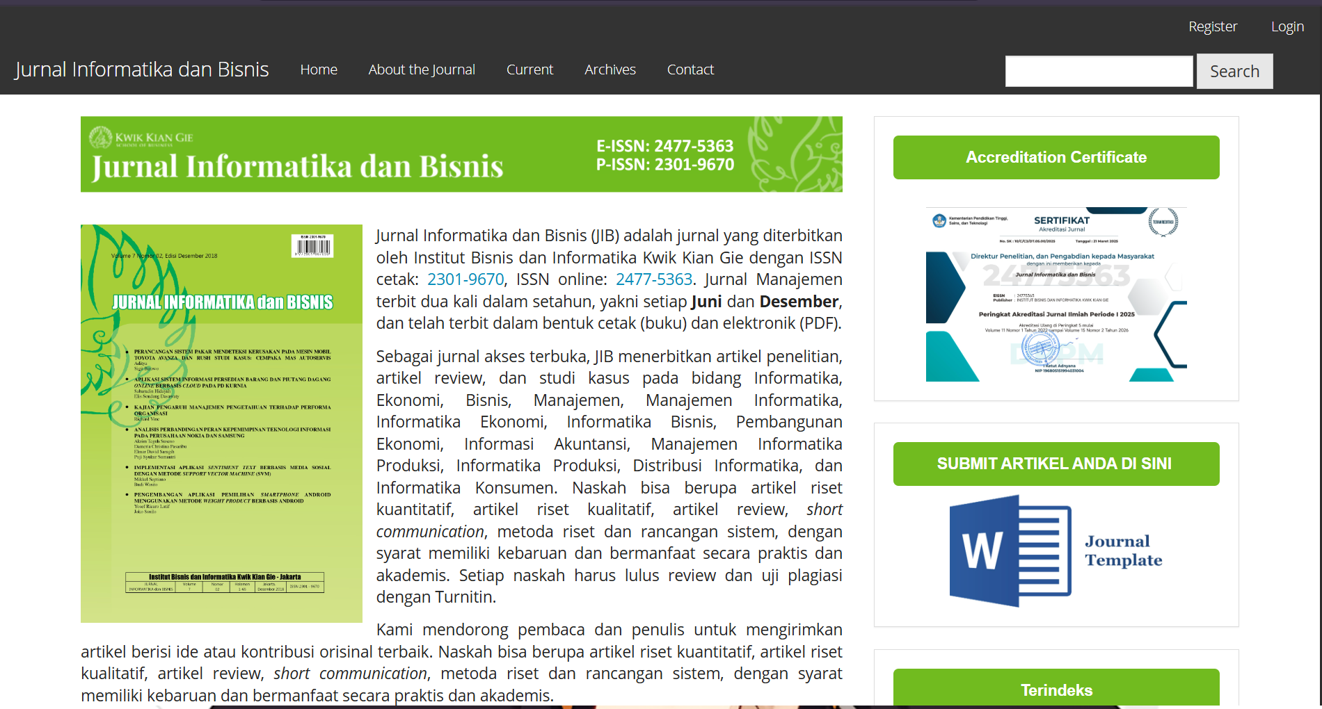 Mahasiswa Wajib Tahu: Cara Mudah Submit Jurnal ke Jurnal Informatika dan Bisnis