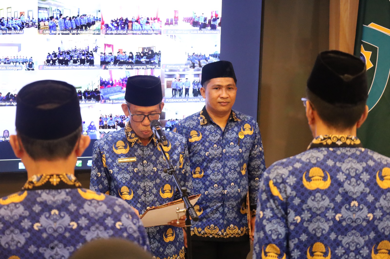 32 CPNS UIN Datokarama Resmi Dilantik Jadi PNS, Nasaruddin Umar Pimpin Secara Daring ASN, CPNS 2024, jabatan fungsional, Kementerian Agama, Nasaruddin Umar, pelantikan PNS, pendidikan tinggi, Ruang Senat UIN Datokarama, TMT 1 Mei 2026, UIN Datokarama Palu