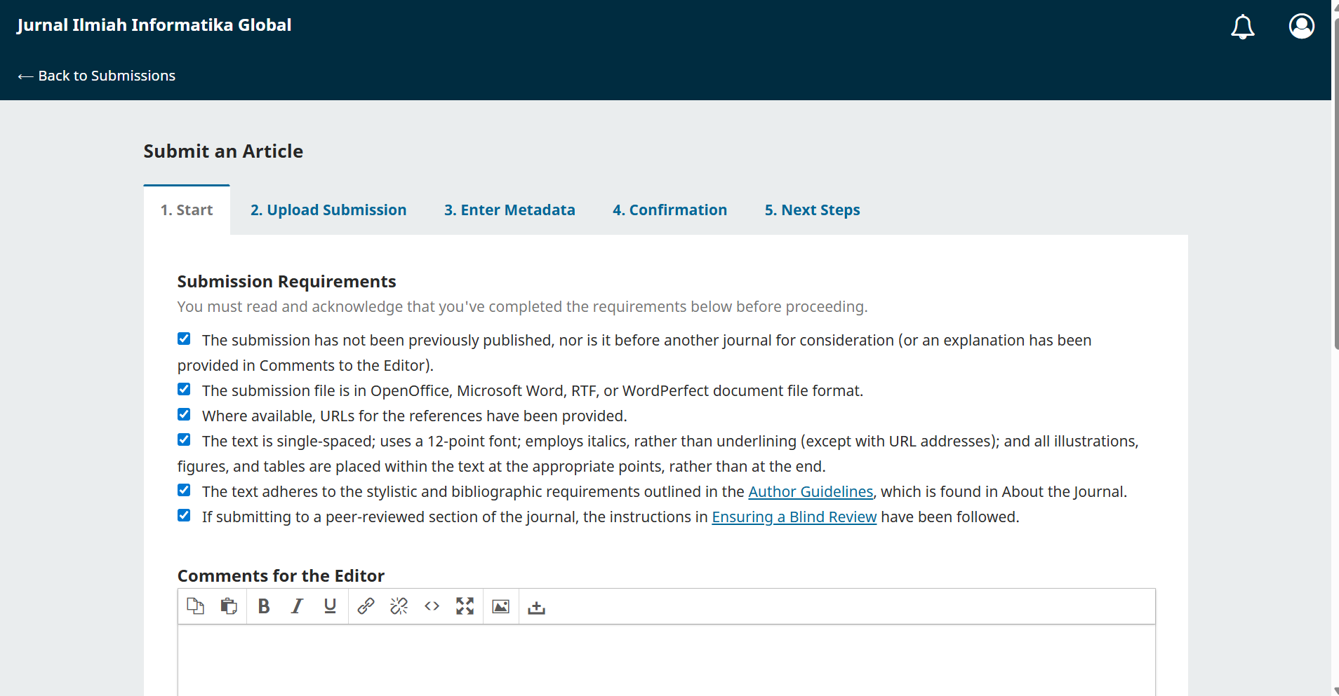 Submit Jurnal Tanpa Ribet: Panduan Upload Artikel ke Jurnal Ilmiah Informatika Global