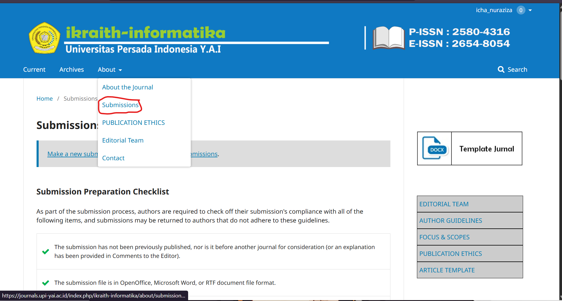 Tak Serumit yang Dibayangkan: Panduan Submit Jurnal di IKRA-ITH Informatika untuk Pemula